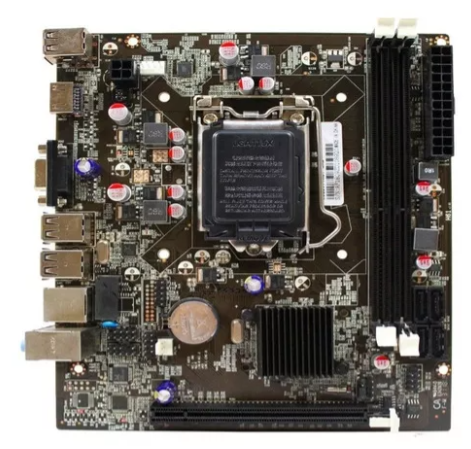 Placa Mãe Afox H61 Ih61-ma5 DDR3 Usb 2.0 Vga/hdmi Lga 1155 Cor Marrom