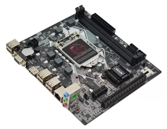 Placa Mãe Afox H61 Ih61-ma5 DDR3 Usb 2.0 Vga/hdmi Lga 1155 Cor Marrom