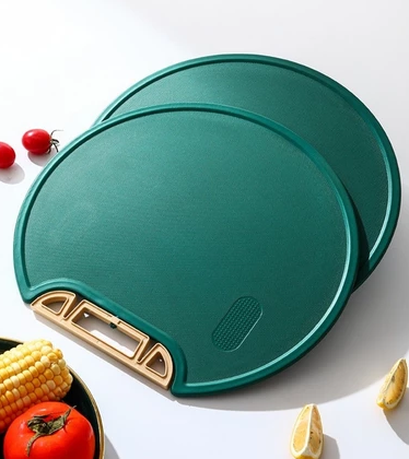 Tábua De Corte Antibacteriana À Prova De Mofo 30cm Com Suporte Em Pé Para Cozinha