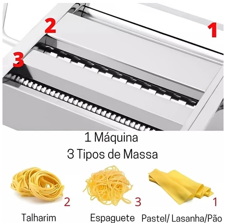 Máquina Para Macarrão Inox