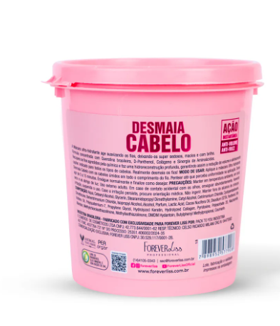 Máscara Ultra Hidratante Desmaia Cabelo Edição Limitada 350g Forever Liss