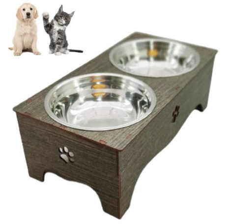 Comedouro para Cão e gato P Alto elevado Ergonômico