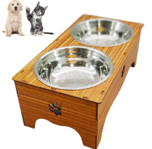 Comedouro para Cão e gato P Alto elevado Ergonômico