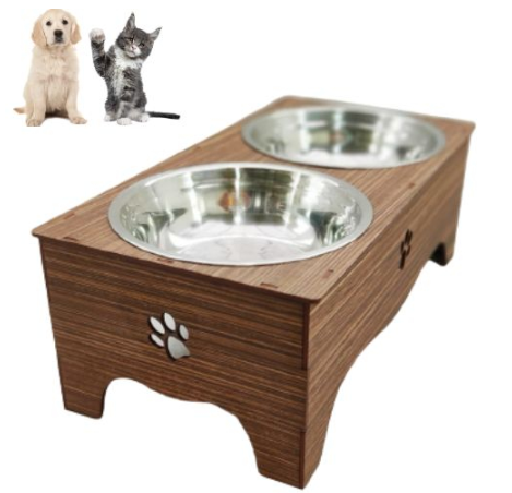 Comedouro para Cão e gato P Alto elevado Ergonômico