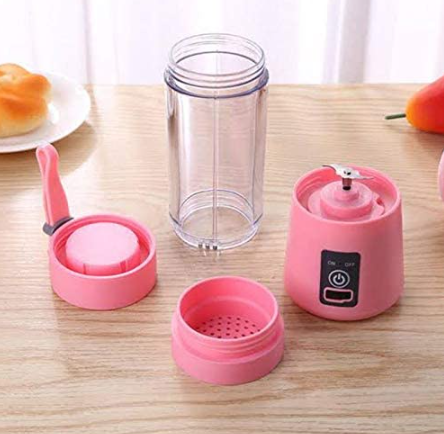Mini Liquidificador Portátil Shake 6 Laminas + Cabo USB