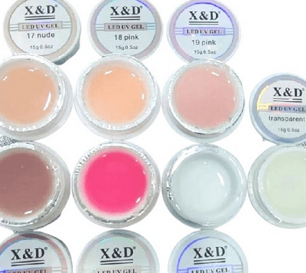 Gel X&d 15g Led Uv Gel para Unhas Xd Profissional Acrigel Alongamento Xed