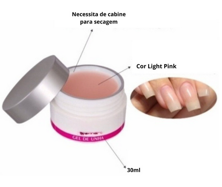 Gel Fiber Led Uv Unhas Fibra Acrigel 30ml
