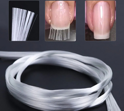 Fibra De Vidro Em Cordão 2 Metros X&D / Unhas De Fibra Fio A Fio