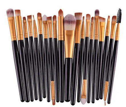 KIT 20 Pcs Pincéis De Maquiagem
