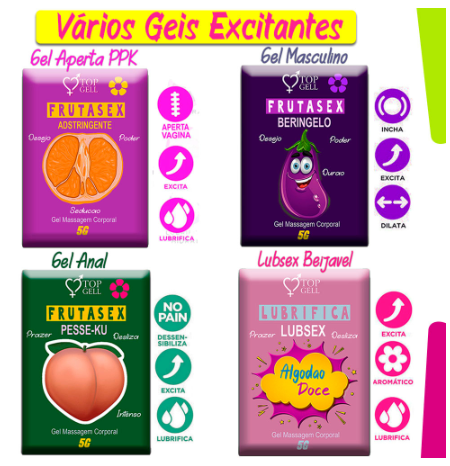 Kit Sex Shop 37 Produtos Eróticos Sexy shop c/ vibrador Plus max