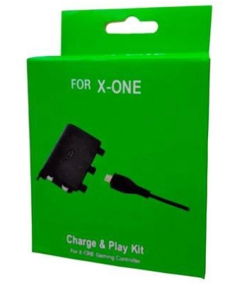 Bateria Recarregável E Cabo Usb Para Controle Xbox One + Carregador Base