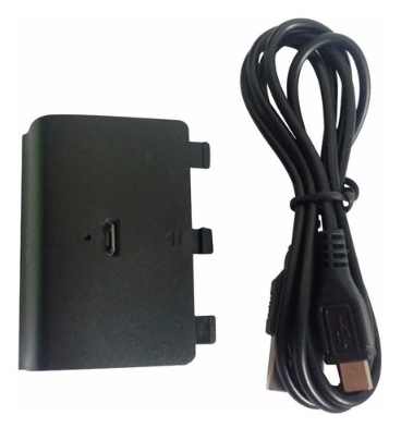 Bateria Recarregável E Cabo Usb Para Controle Xbox One + Carregador Base