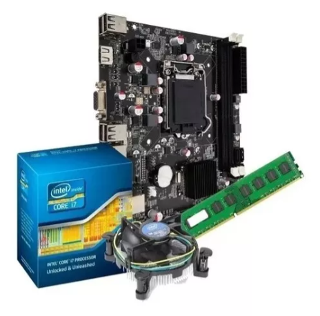 Kit H81 + I7 4770 4 Geração + Memória 8gb Ddr3 + Cooler Novo