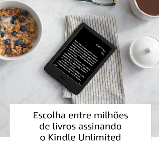 Kindle 11ª Geração (modelo 2022) – Mais leve, com resolução de 300 ppi e o dobro de armazenamento - Cor Preta