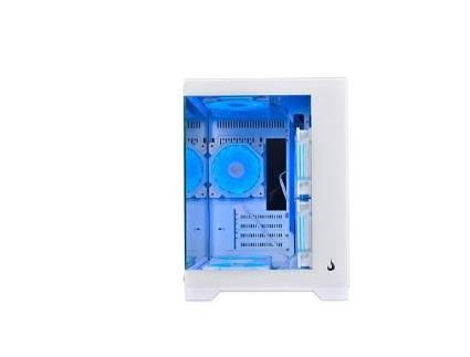 Gabinete Gamer Rise Mode Galaxy Glass M Mini, M-ATX, Lateral e Frontal em Vidro Temperado, Branco - RM-GA-GGMN-FW