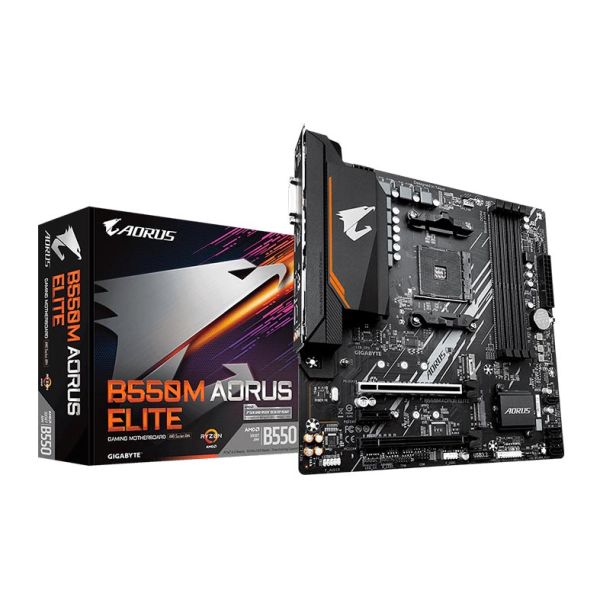Placa Mae Gigabyte B550M Aorus Elite, DDR4, Socket AMD AM4, M-ATX, Chipset AMD B550, B550M-AORUS-ELITE