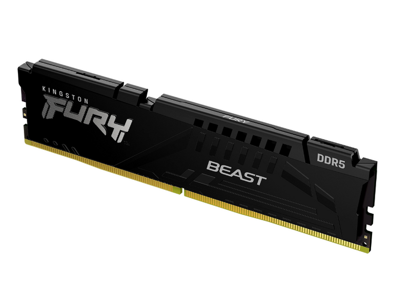 Memória DDR5 Kingston FURY Beast, 8GB, 5200MHz, Black, KF552C40BB-8