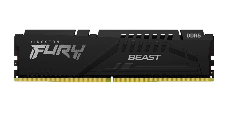 Memória DDR5 Kingston FURY Beast, 8GB, 5200MHz, Black, KF552C40BB-8